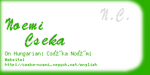 noemi cseka business card